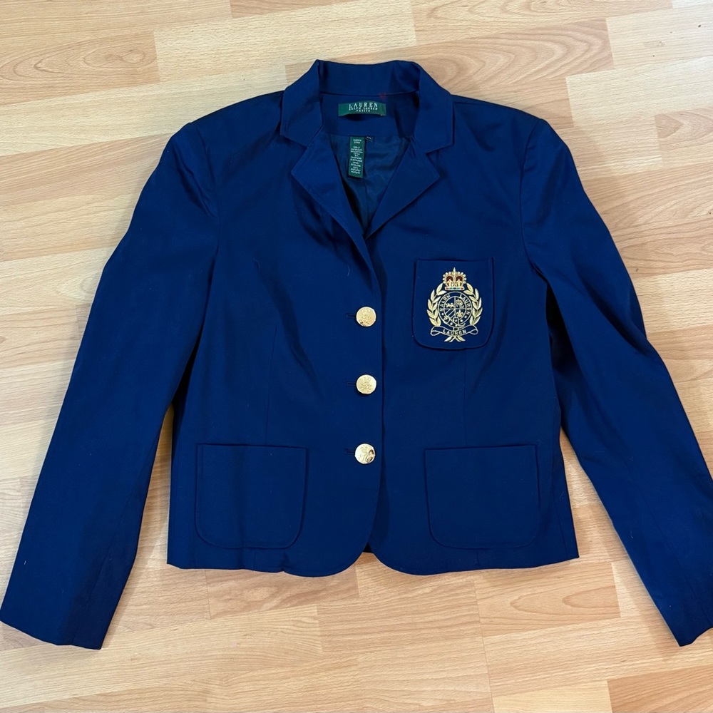 Ralph Lauren Navy Blazer with Gold Buttons